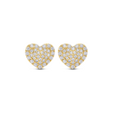CLASSIC HEART STUDS, MEDIUM