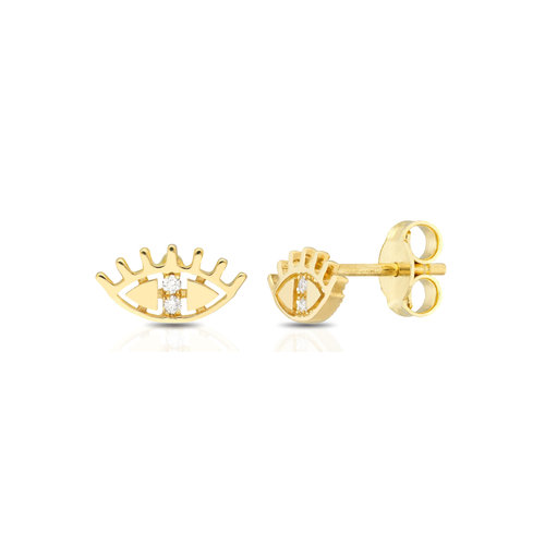 EYE STUD EARRINGS, SMALL