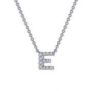 LETTER E PENDANT NECKLACE