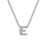 LETTER E PENDANT NECKLACE