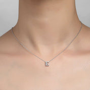 LETTER E PENDANT NECKLACE