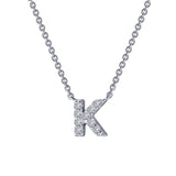 LETTER K PENDANT NECKLACE