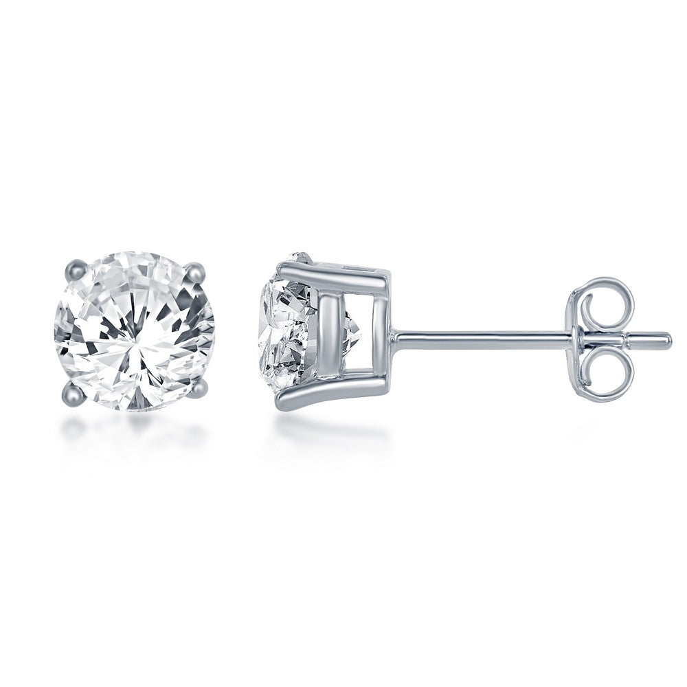 APRIL BIRTHSTONE SWAROVSKI STUD EARRINGS