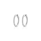 SILVER INSIDE OUT HOOPS, SMALL