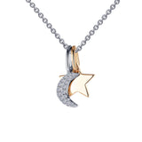 MOON & STAR CHARM NECKLACE